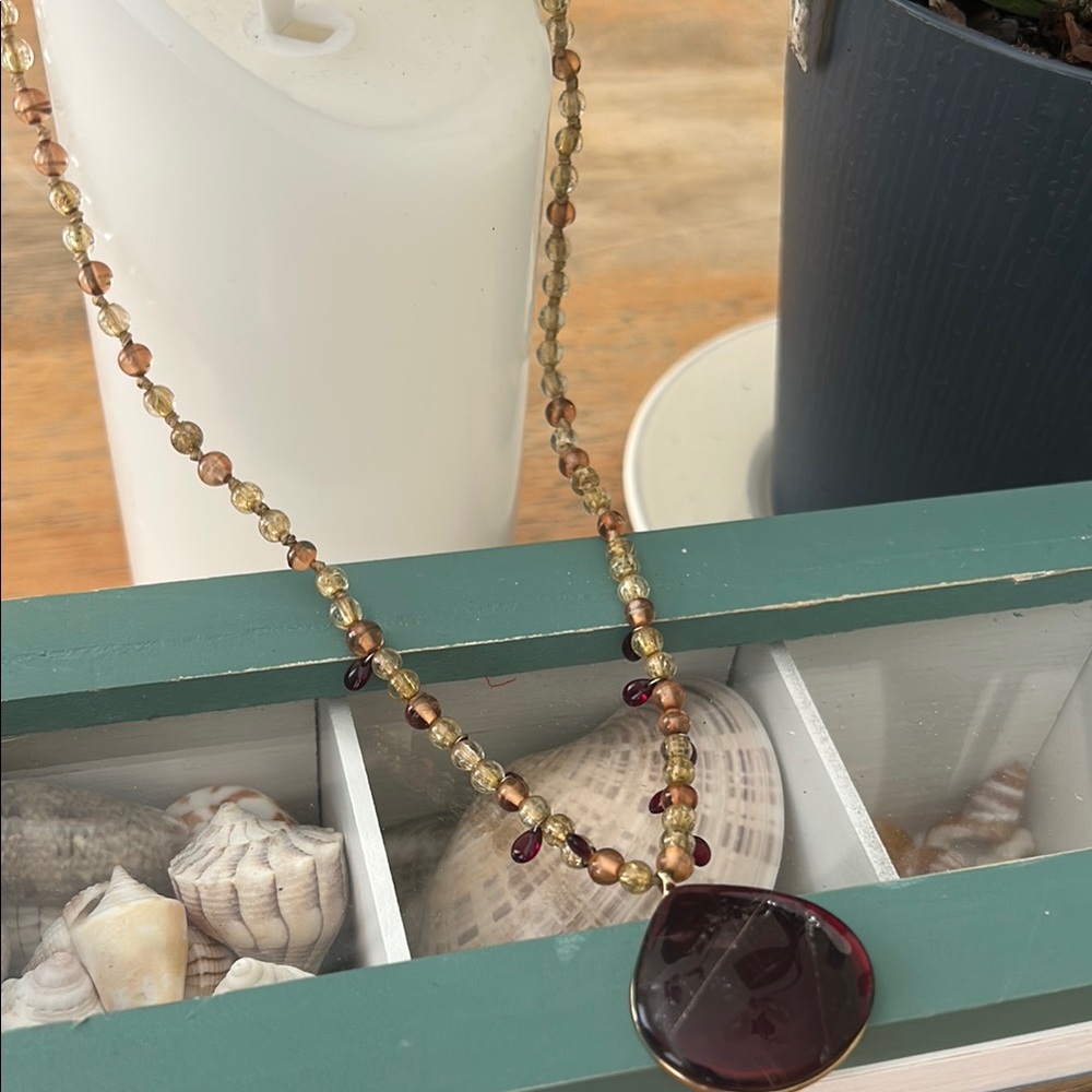 Amber Beaded Necklace